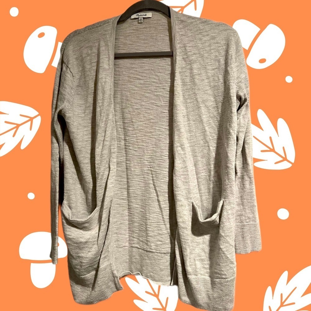 M a d e w e l l • oatmeal open front cardigan
